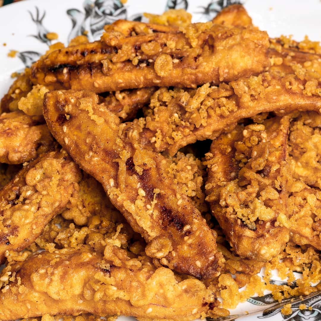 Resepi Pisang Goreng Rangup Ala Gerai (Salutan Bijan, Dalam Lembut)