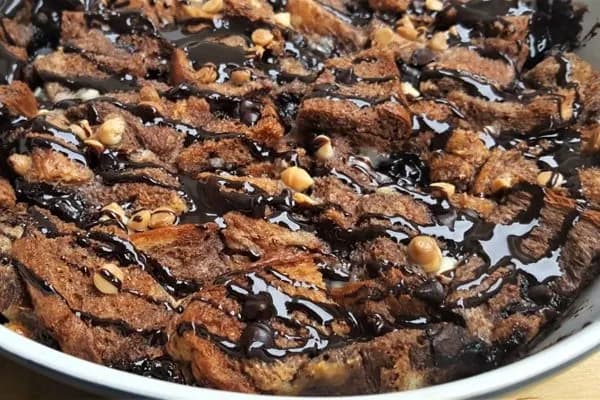 Resepi Puding Roti Coklat