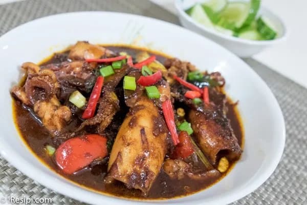 Resepi Sotong Masak Hitam Ala Mamak