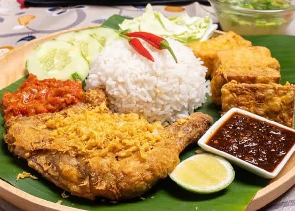 Resepi Nasi Ayam Penyet Sambal Pedas, Ayam Rangup