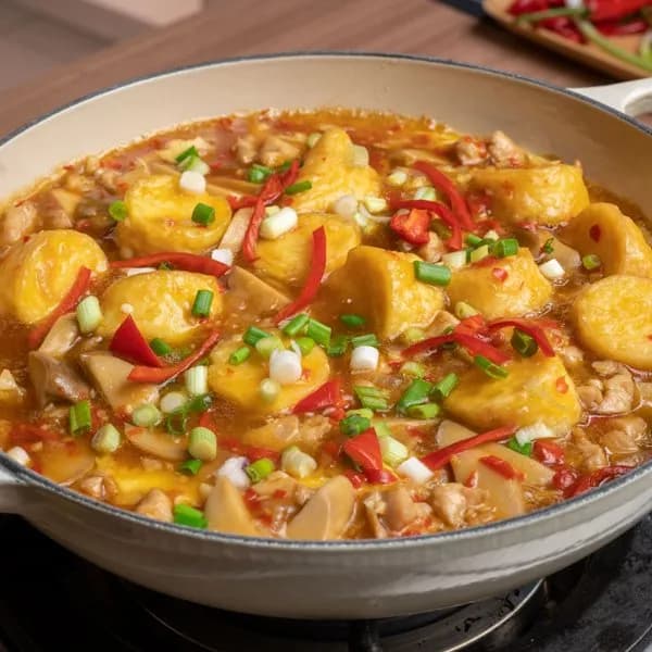 Resepi Sizzling Tauhu Telur Pedas