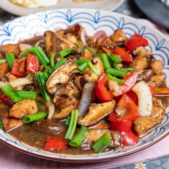 Resepi Ayam Masak Blackpaper Cendawan
