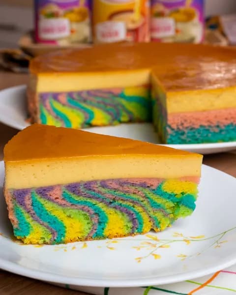 Resepi Kek Puding Karamel Pelangi Member