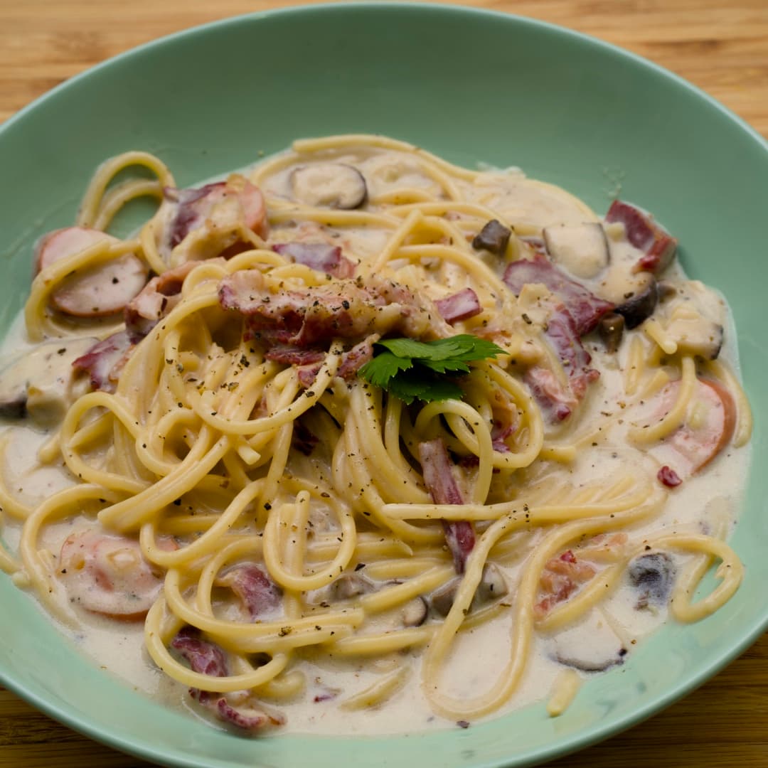 Resepi Spaghetti Carbonara Sos Prego