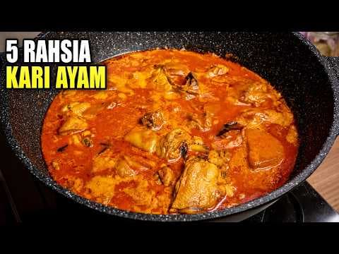 Resepi Kari Ayam Pecah Minyak & Kuah Merah