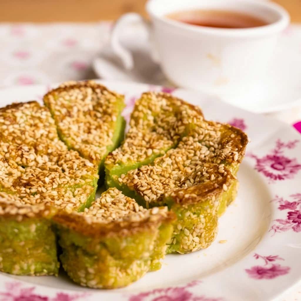 Kuih Bakar Pandan Lembut dan Sedap