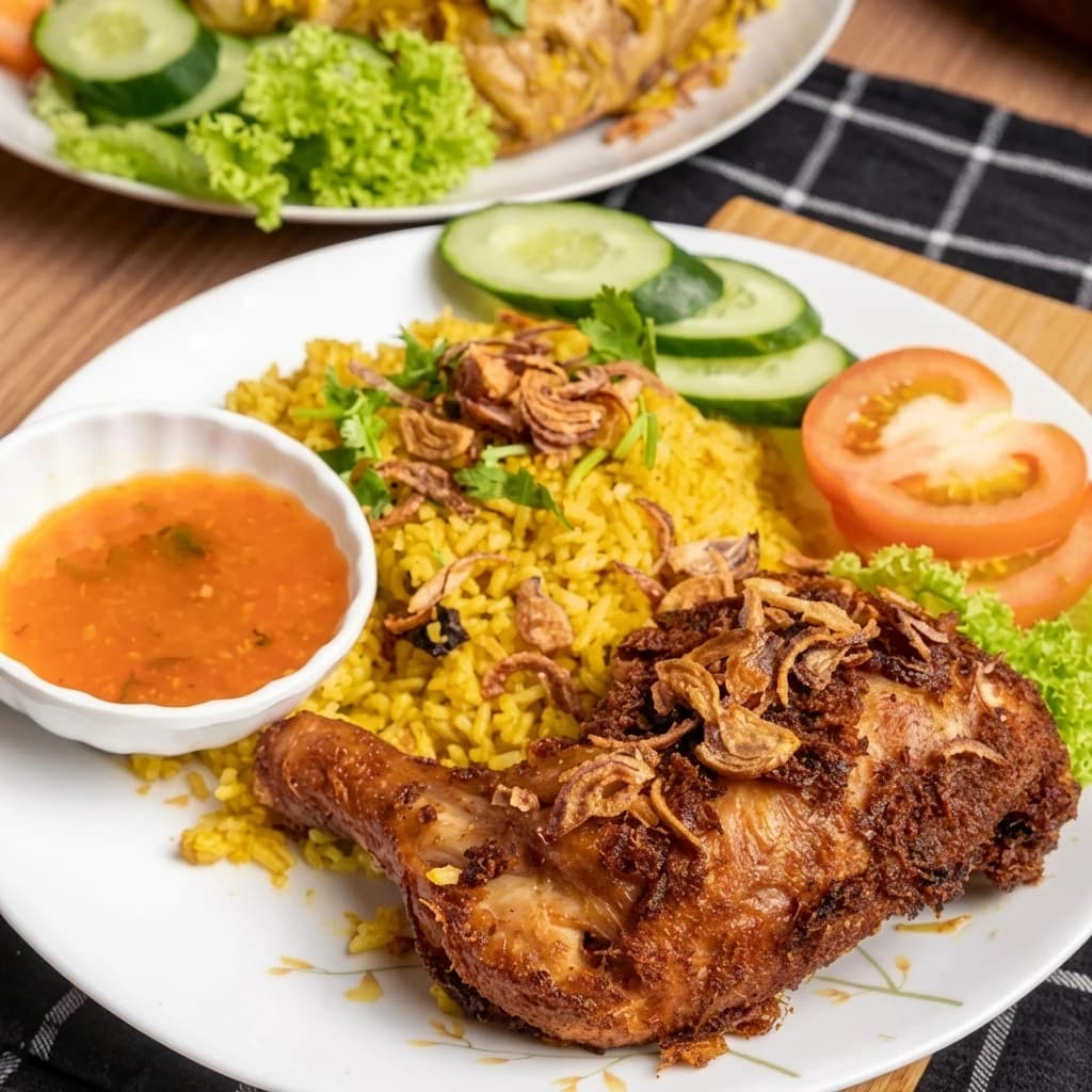 Resepi Nasi Ayam Khao Mok Thai