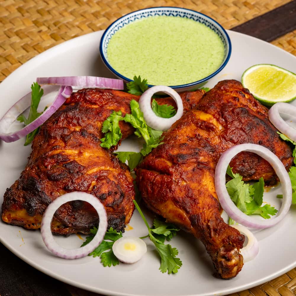 Resepi Ayam Tandoori Air Fryer Style Mamak dan Sos Hijau