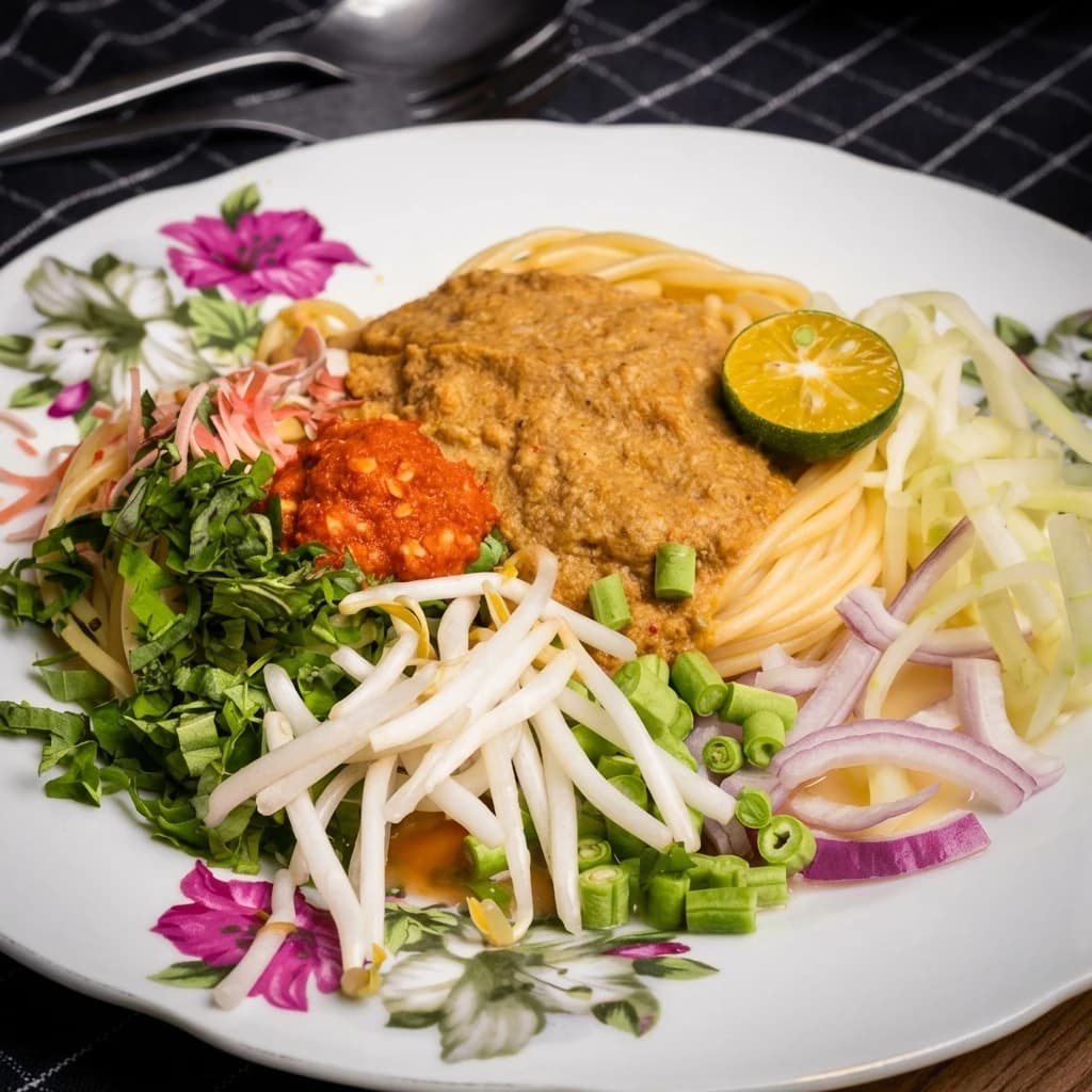 Resepi Laksa Johor Asli Dengan Kuah Pekat & Bahan Lengkap
