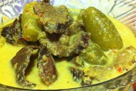 Daging Salai Masak Lemak Cili Padi