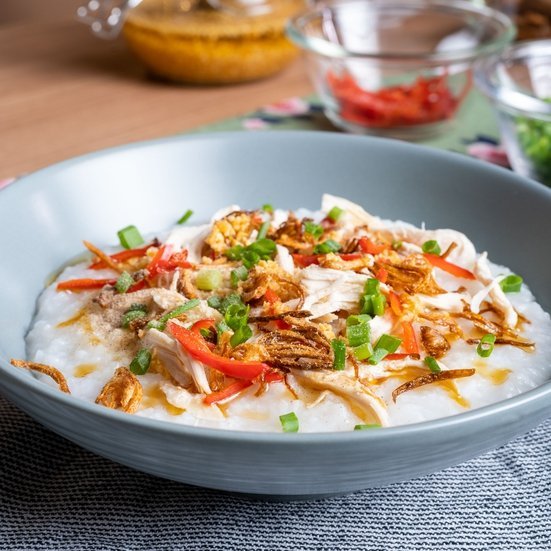 Bubur Ayam Ala Mcd Dan Garlic Oil