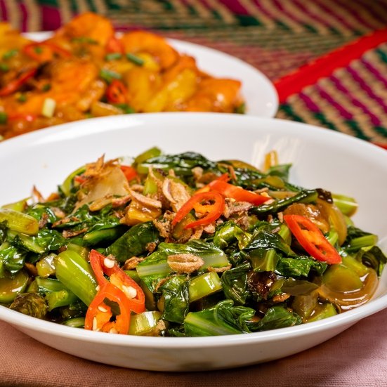 Sayur Kailan Ikan Masin