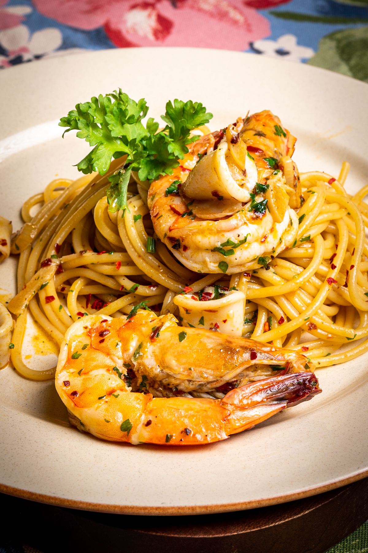 Thumbnail for Spaghetti Aglio Olio dengan Seafood
