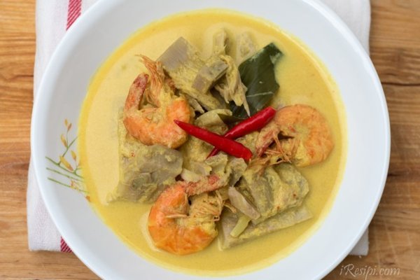 Masak Lemak Cili Padi Nangka Muda dan Udang