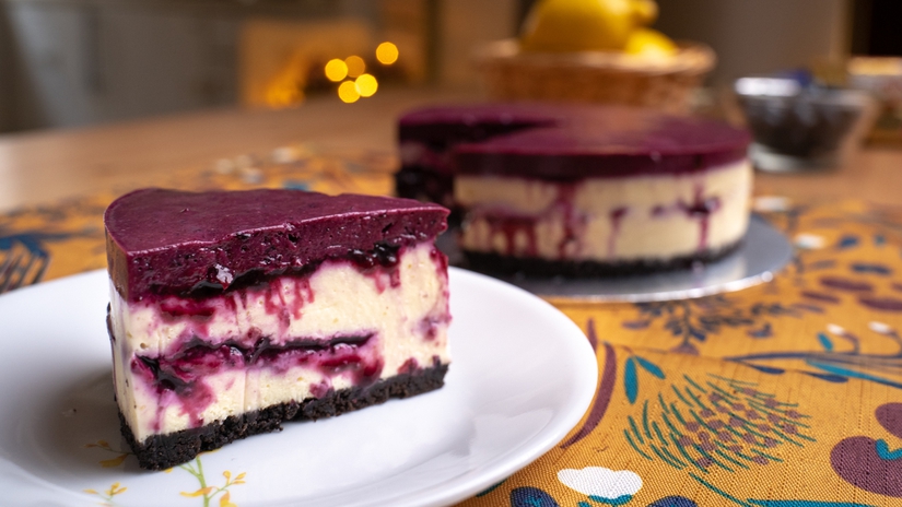 Resepi Blueberry Cheesecake Oreo Tanpa Bakar
