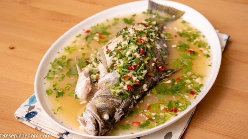 Resepi Ikan Siakap Stim Limau Ala Thai