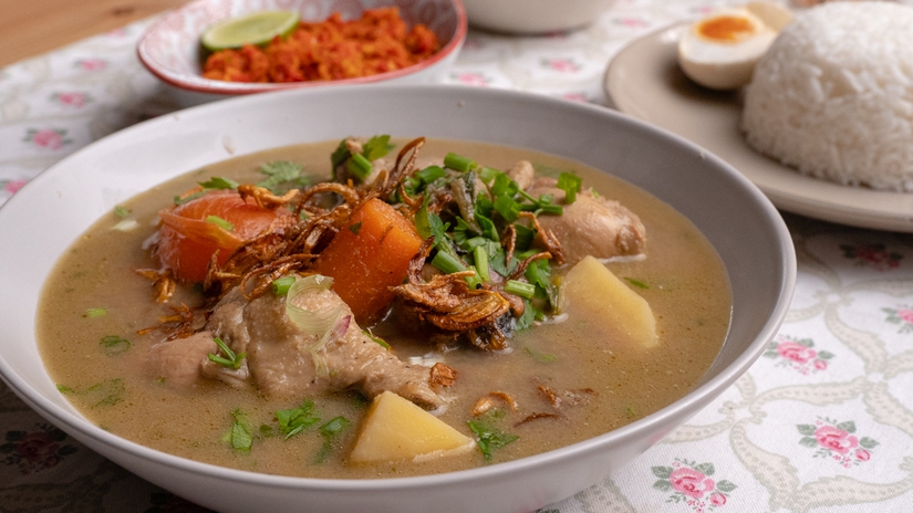 Resepi Sup Ayam Kampung Mamak  malaymalaq