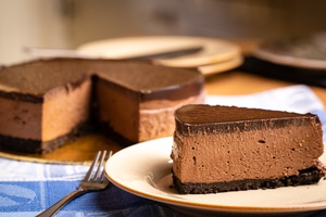 Chocolate Cheesecake Tanpa Bakar