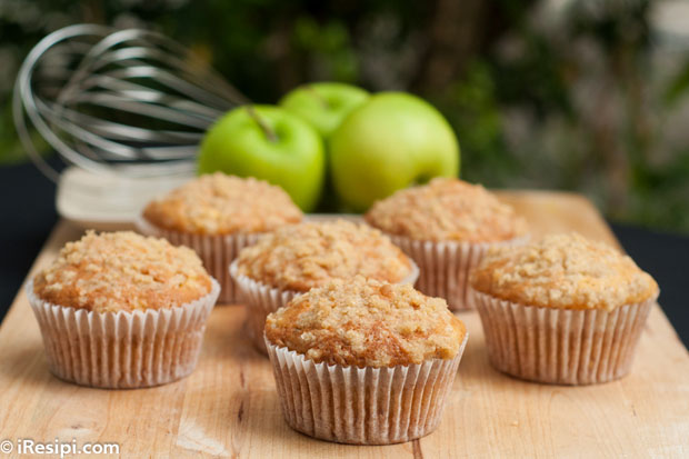 Resepi Apple Crumble Muffin